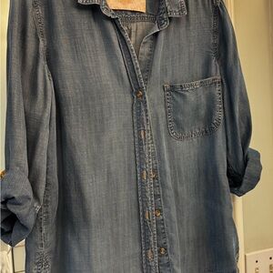 Bella Dahl Blue Button Down Shirt